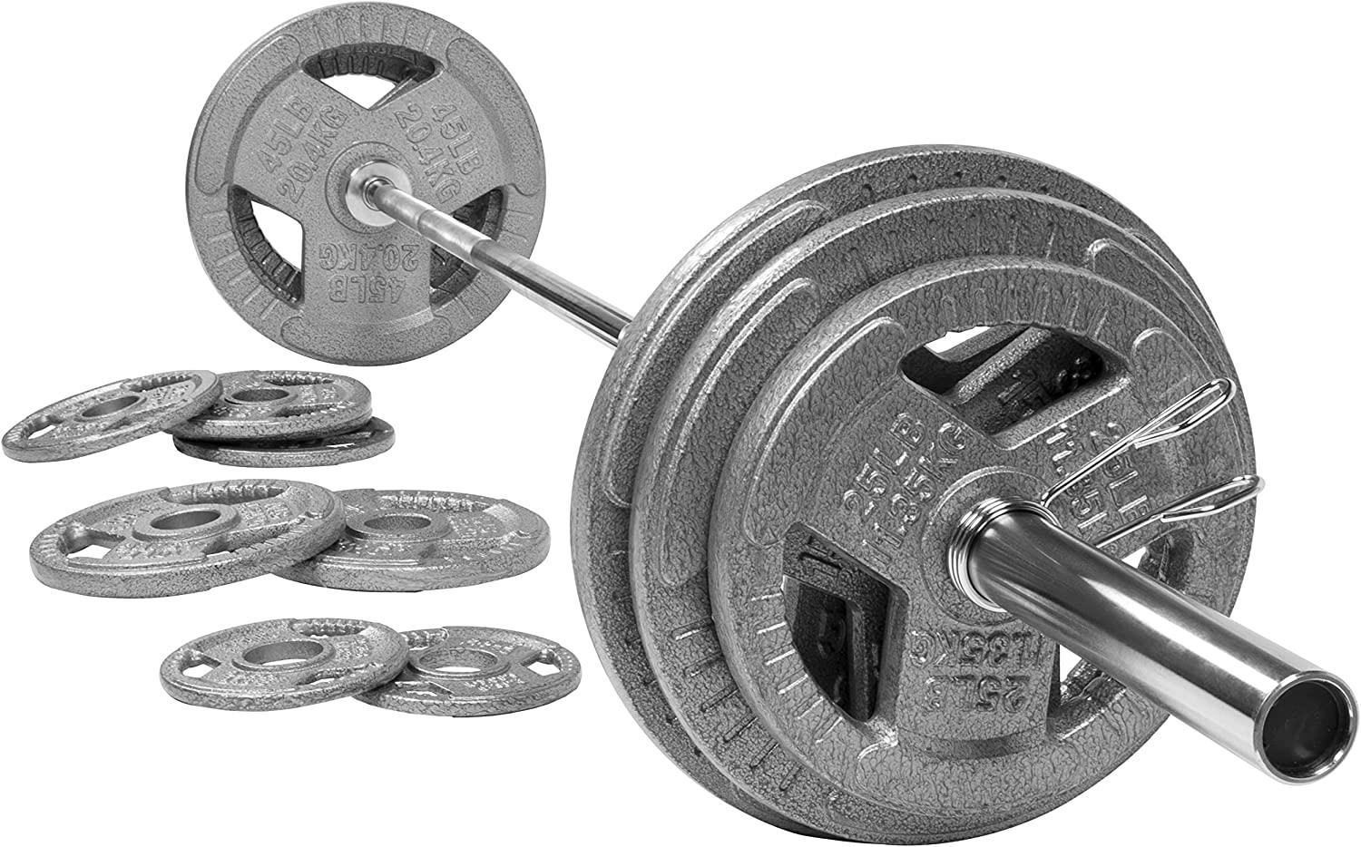 300lbs BalanceFrom Cast Iron Olympic Weight Set for $299.99 Shipped
