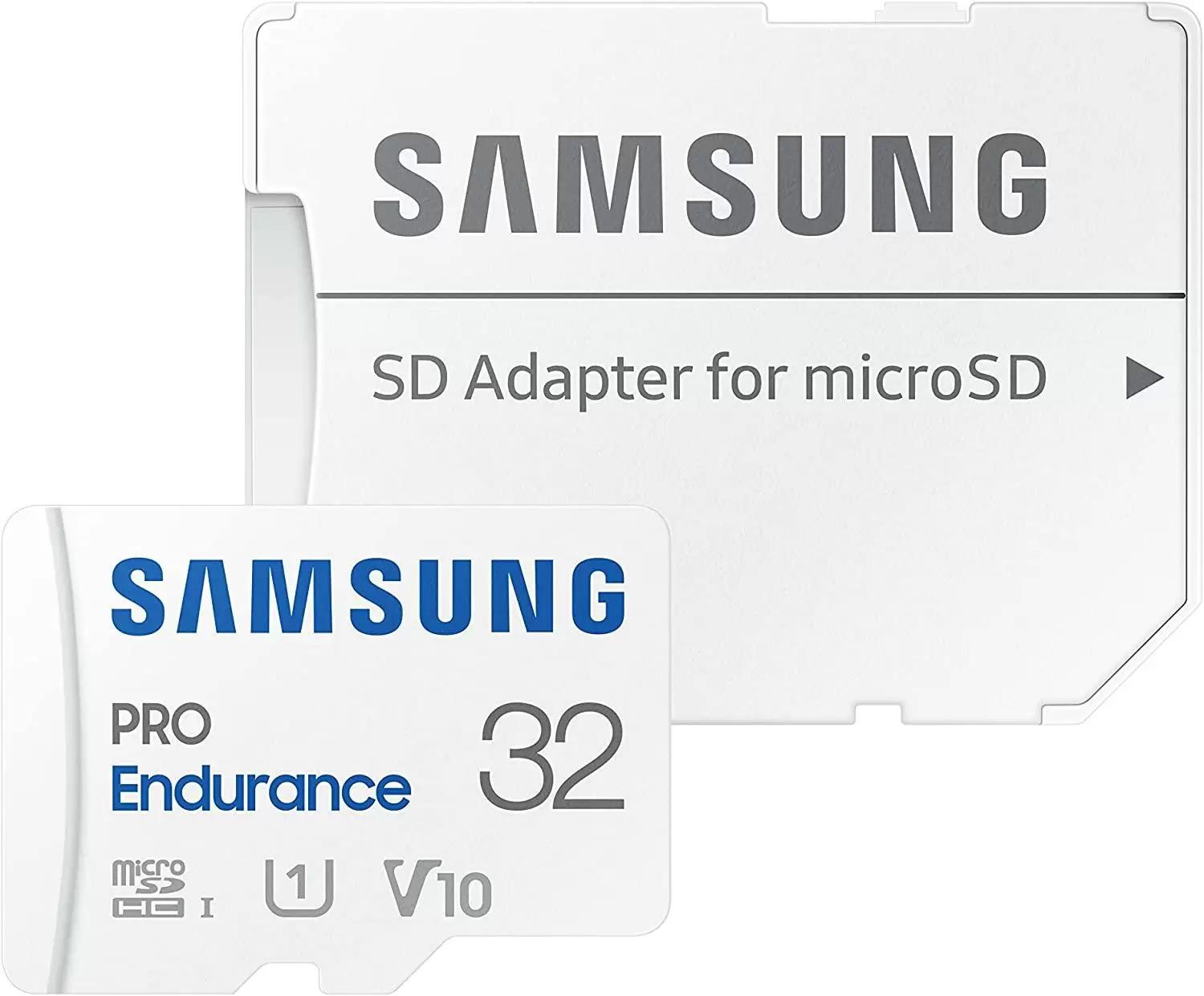 32GB Samsung Pro Endurance U1 microSDXC Memory Card for $6.99