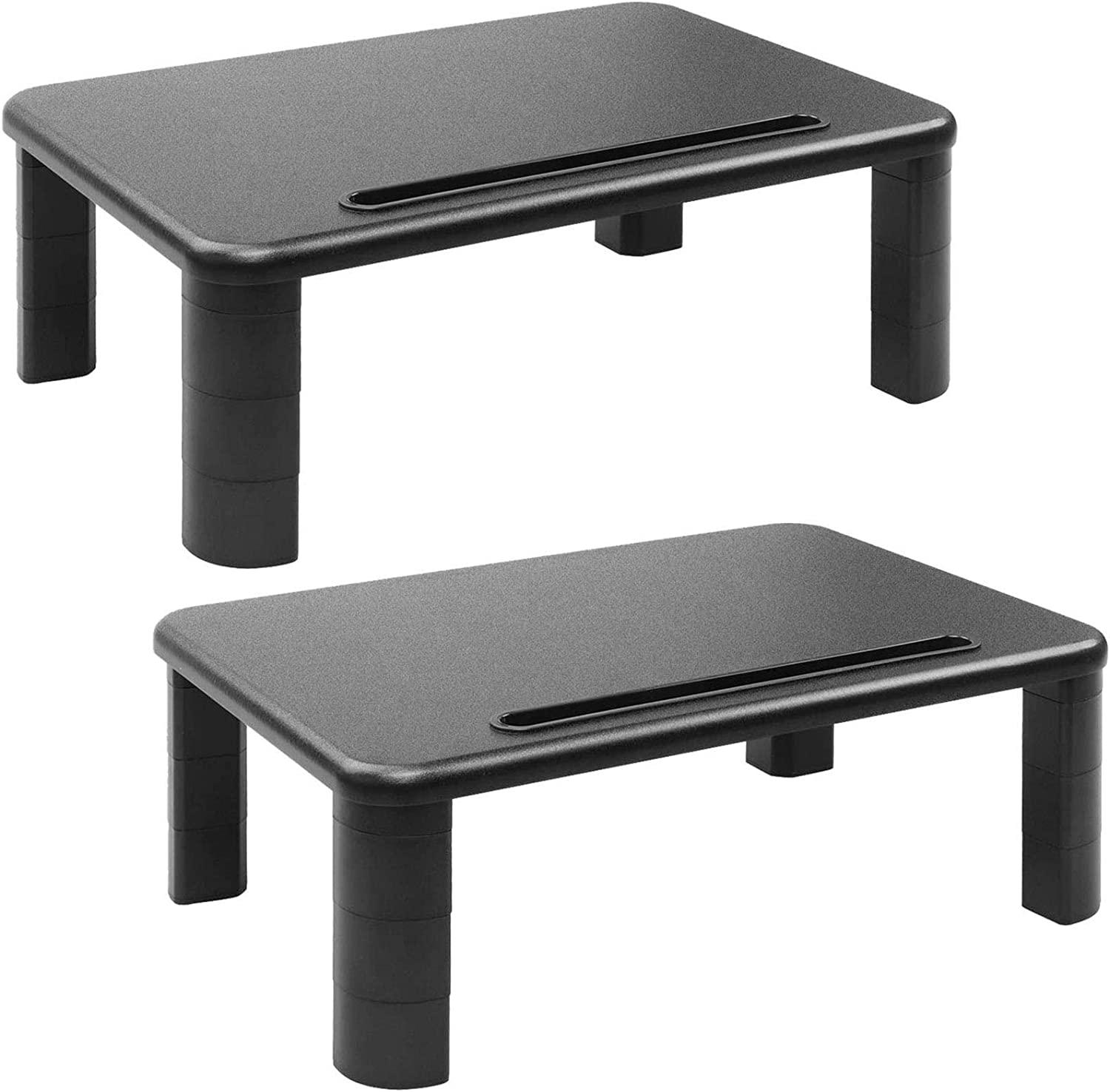 Huanuo 3 Height Adjustable Monitor Stand Riser 2 Pack for $12 Shipped