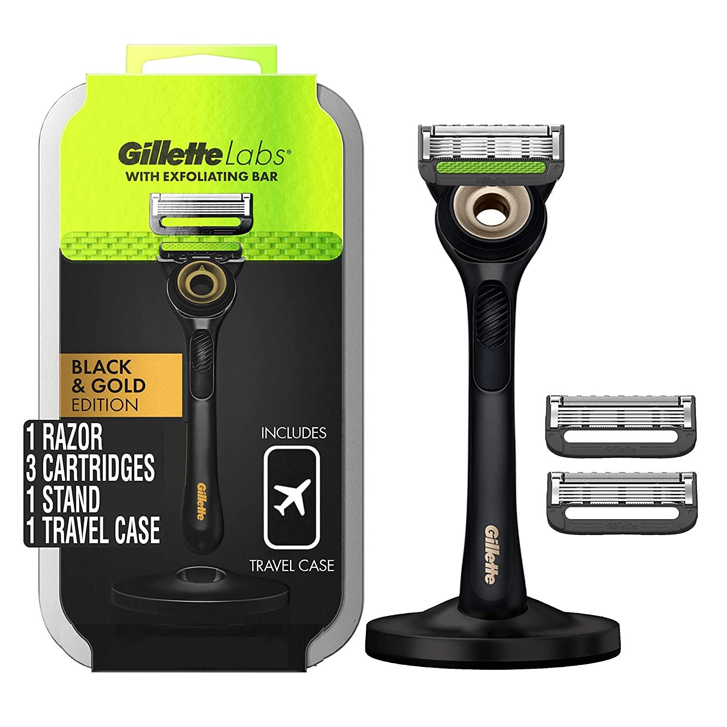Gillette Razor for Men with Exfoliating Bar Gold Edition for $14.97 Shipped