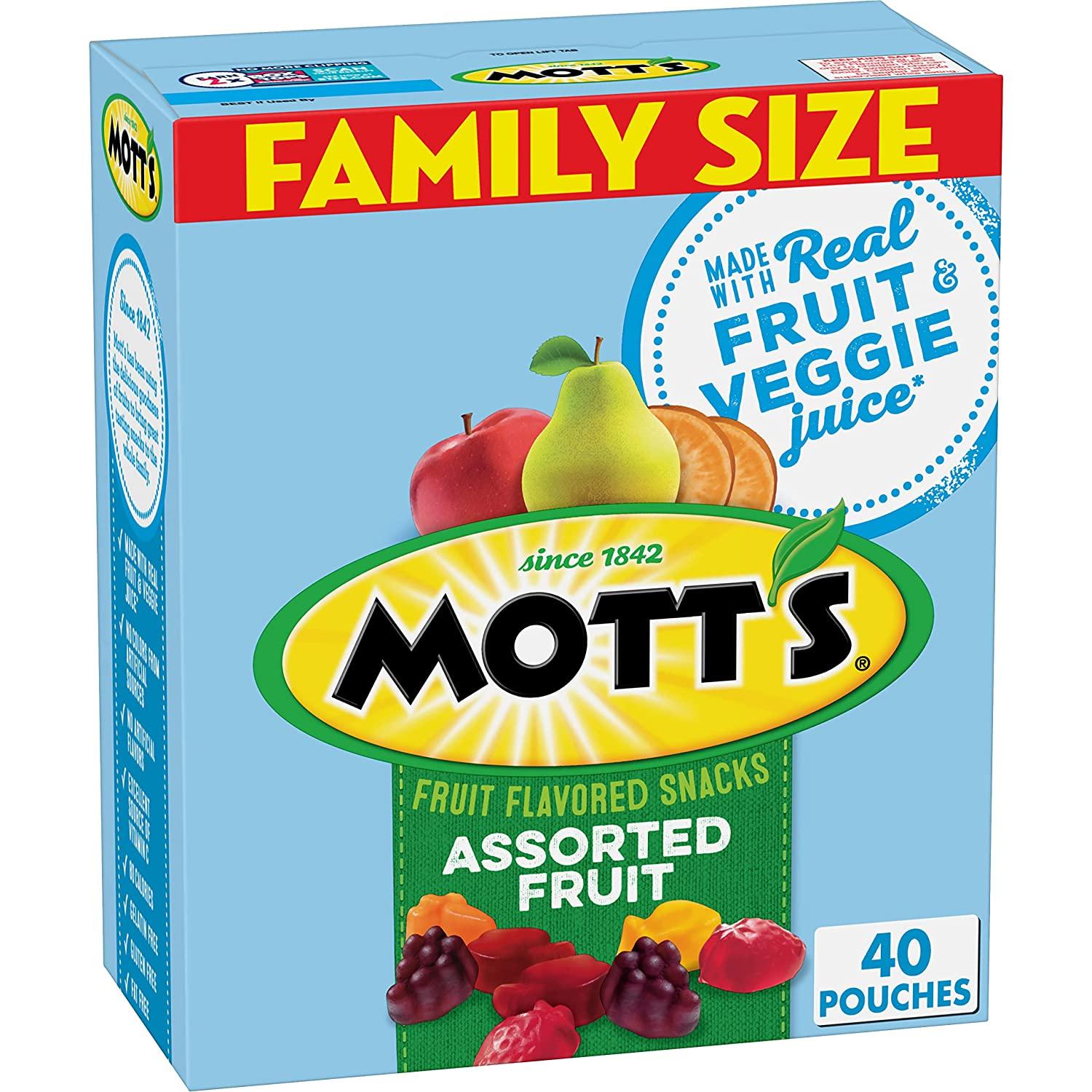 Motts Fruit Flavored Snacks 40 Pack for $5.06 Shipped
