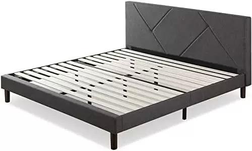 Zinus Judy Upholstered Wood Slat Platform Bed Frame for $156.44 Shipped