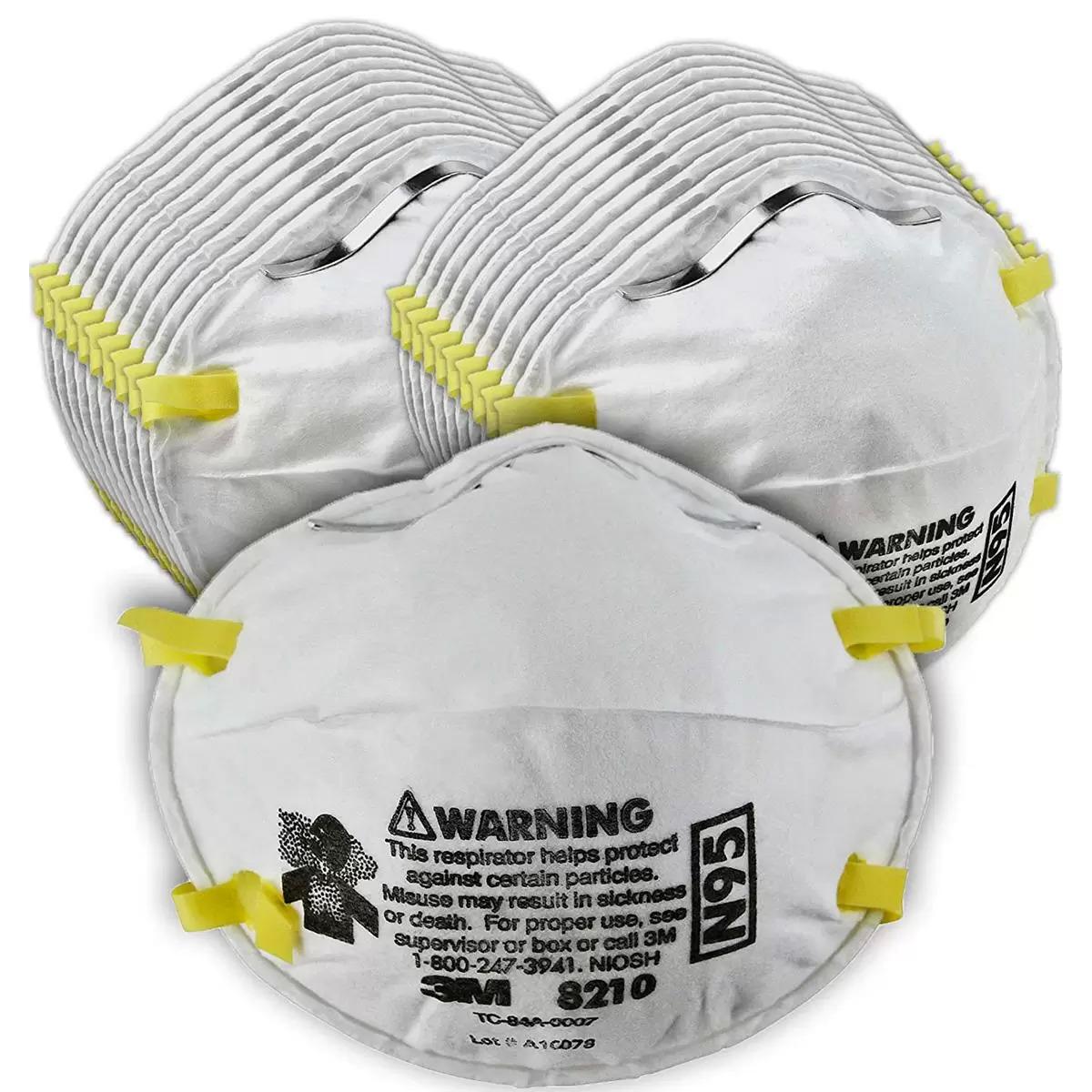 3M N95 Personal Protective Equipment Particulate Respirator 20 Pack for $12.38