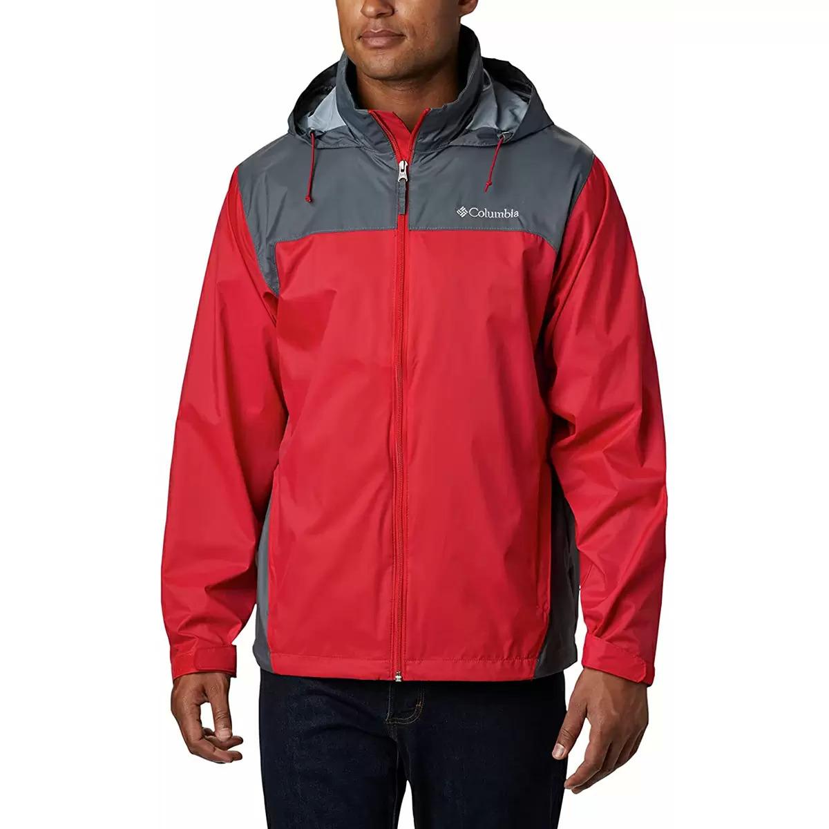 Columbia Mens Glennaker Lake Rain Jacket for $30