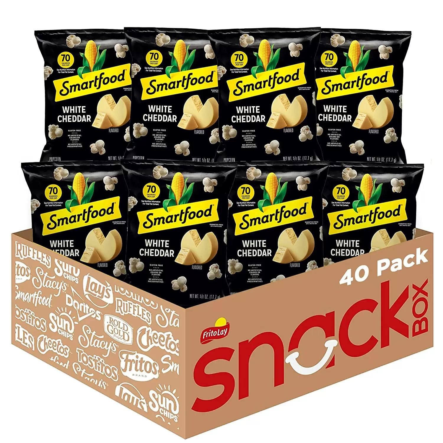 Smartfood White Cheddar Flavored Popcorn 40 Pack for $11.56
