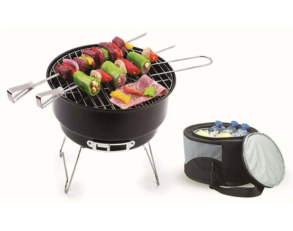 Ozark Trail Portable Camping Charcoal Grill with Cooler Bag for $14