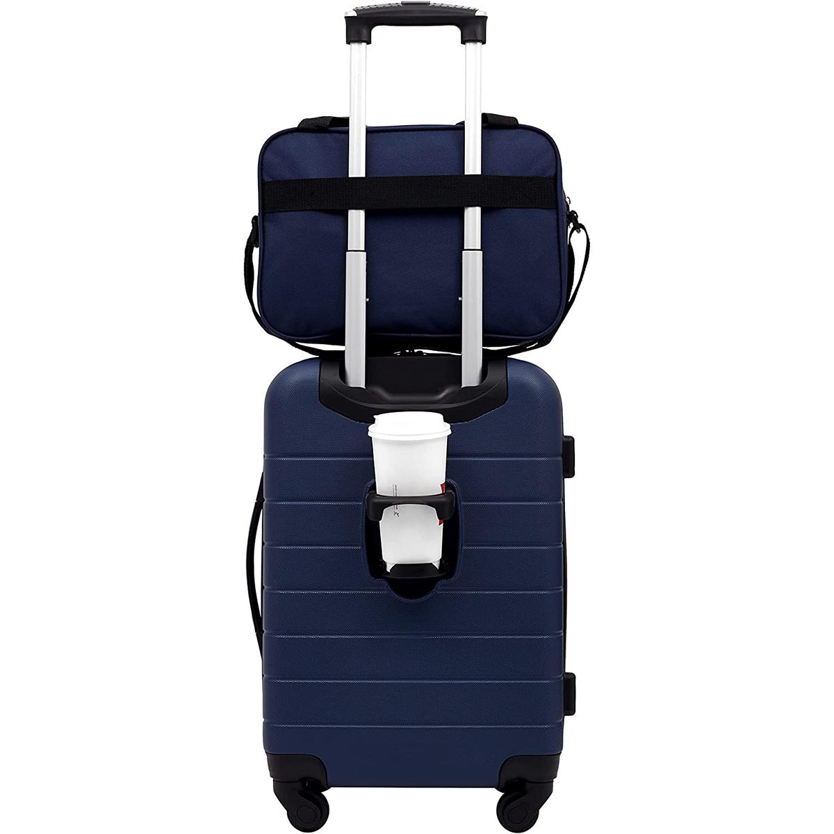 Wrangler Smart Luggage Set with Cup Holder and USB Support for $53.99 Shipped