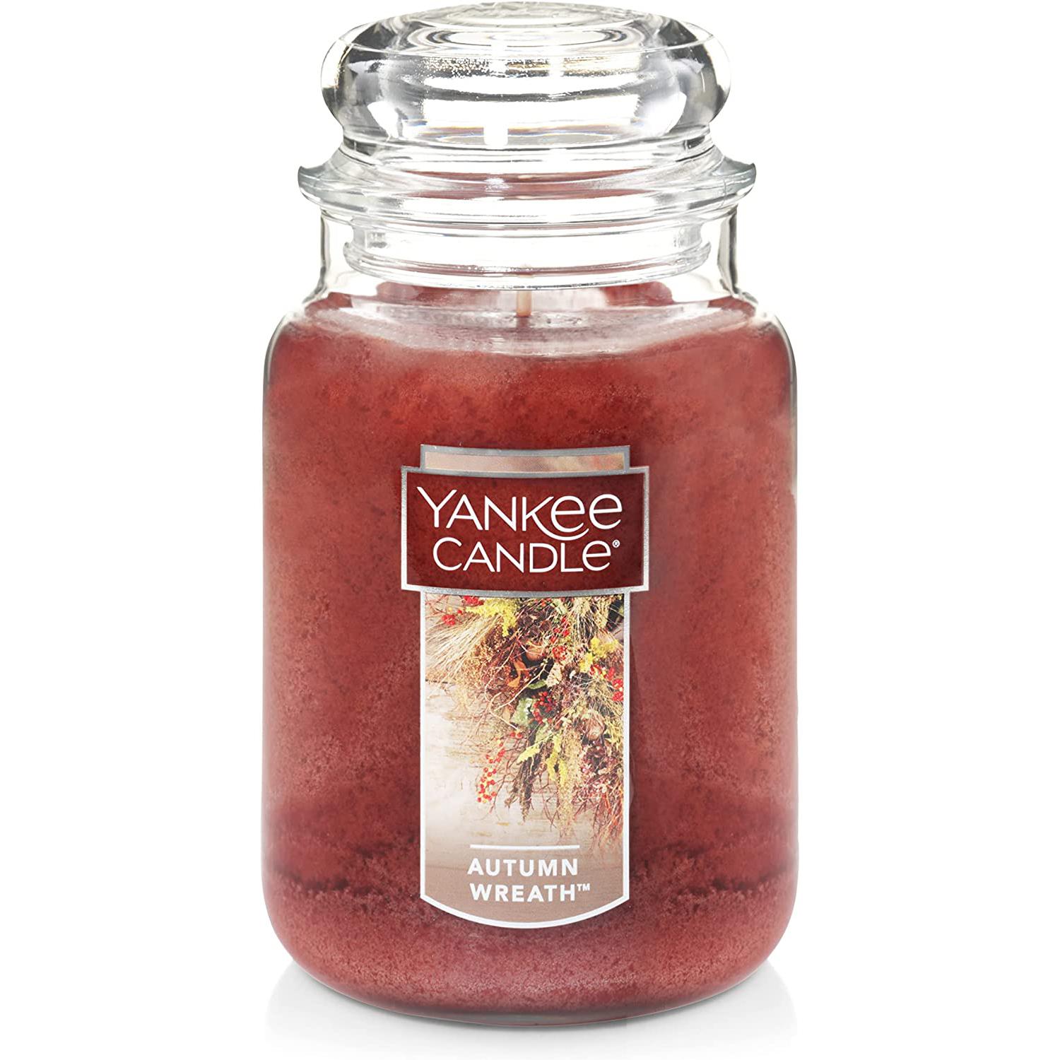 Yankee Candle Large Jar Candle Autumn Wreath Scented for $12.39 Shipped