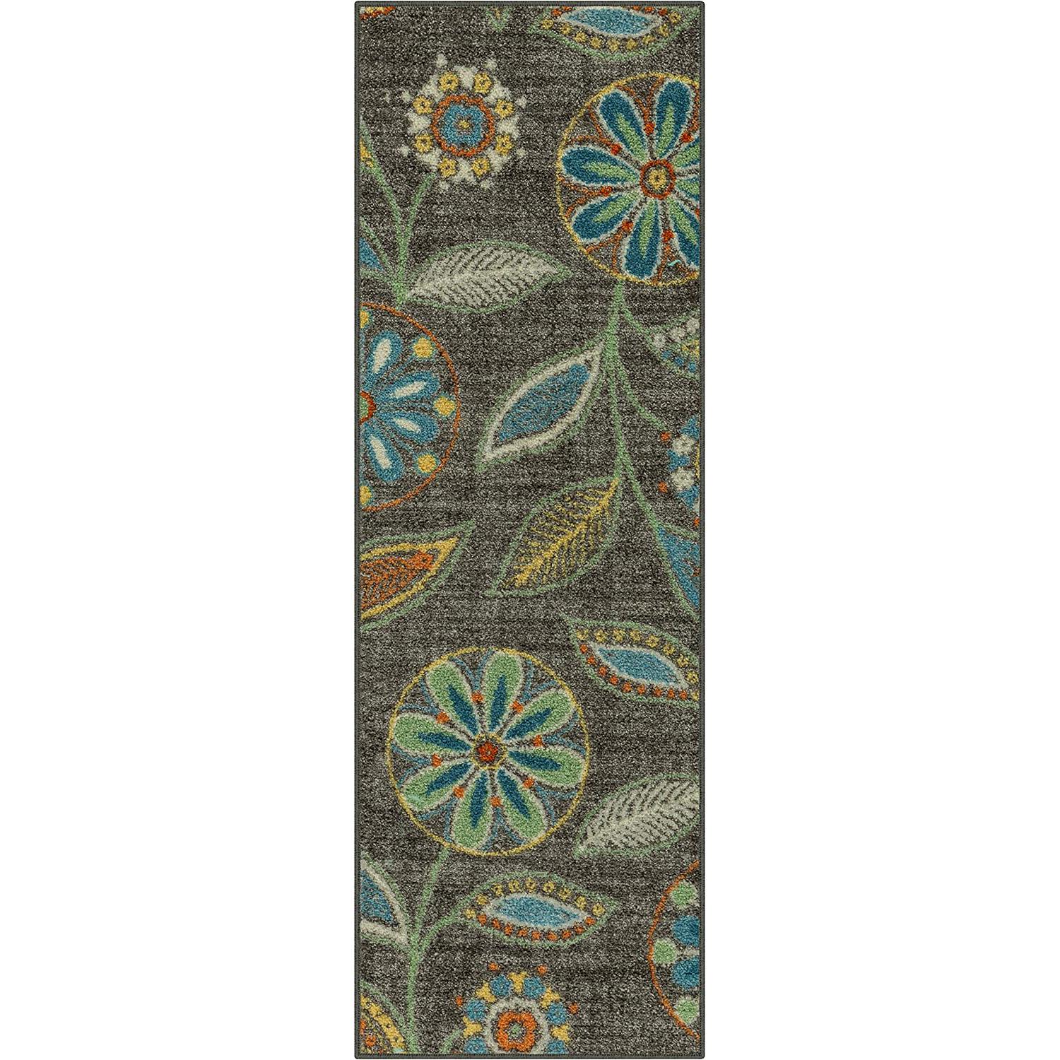 Maples Rugs Reggie Floral Non Slip Runner Rug for $16.97