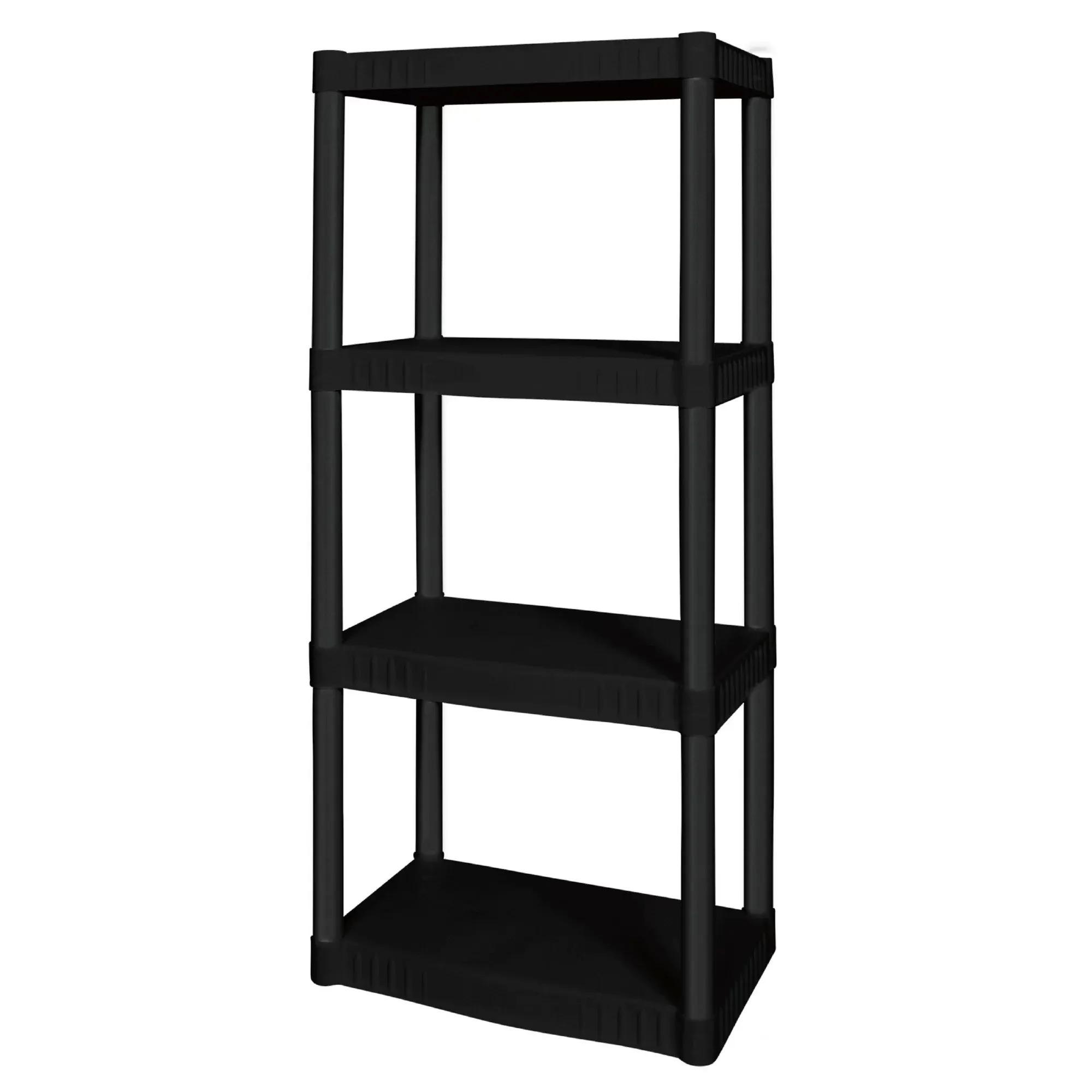 Hyper Tough 4-Shelf Plastic Garage Shelves for $24.68