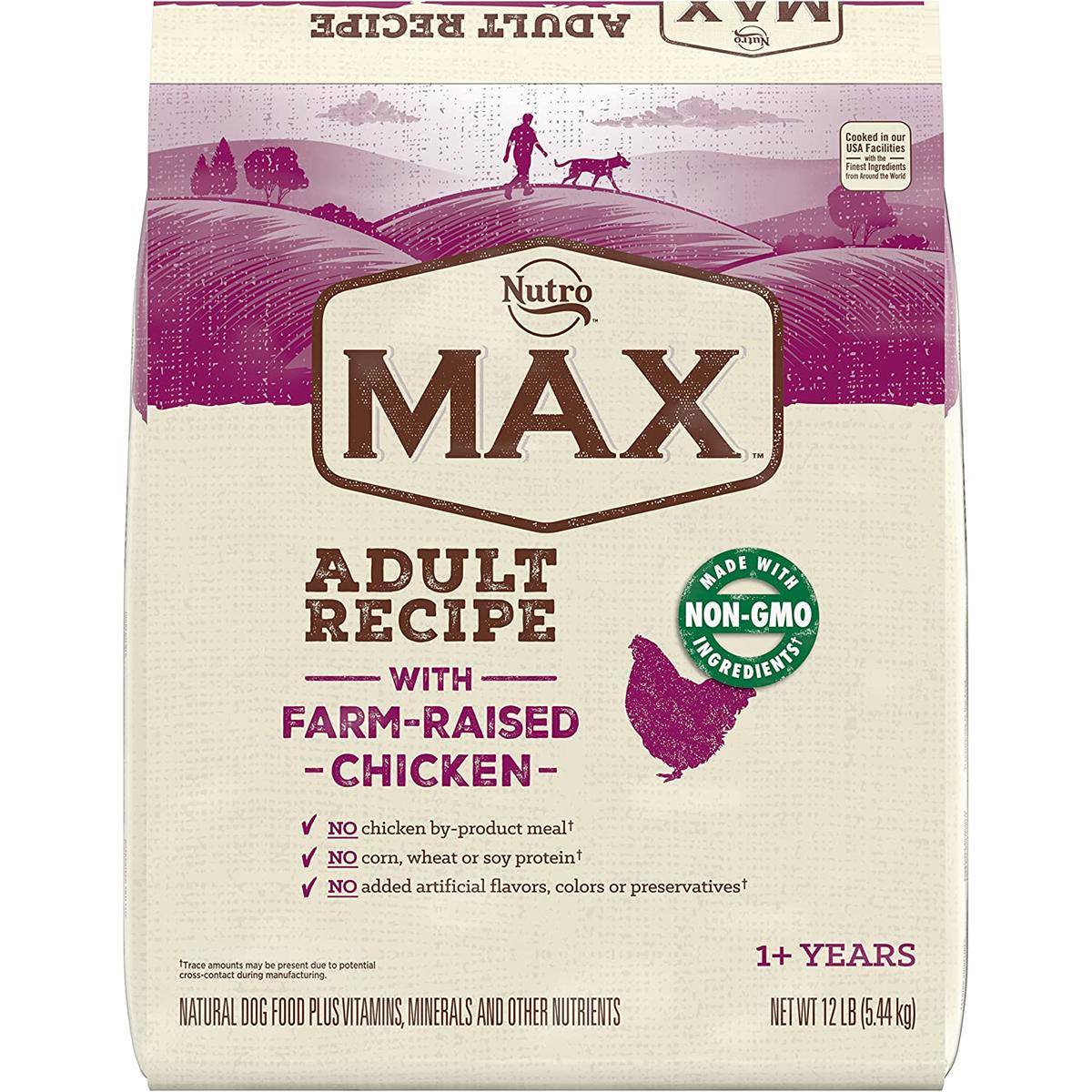 Nutro Max Farm Raised Chicken Recipe Dry Dog Food for $9.99 Shipped