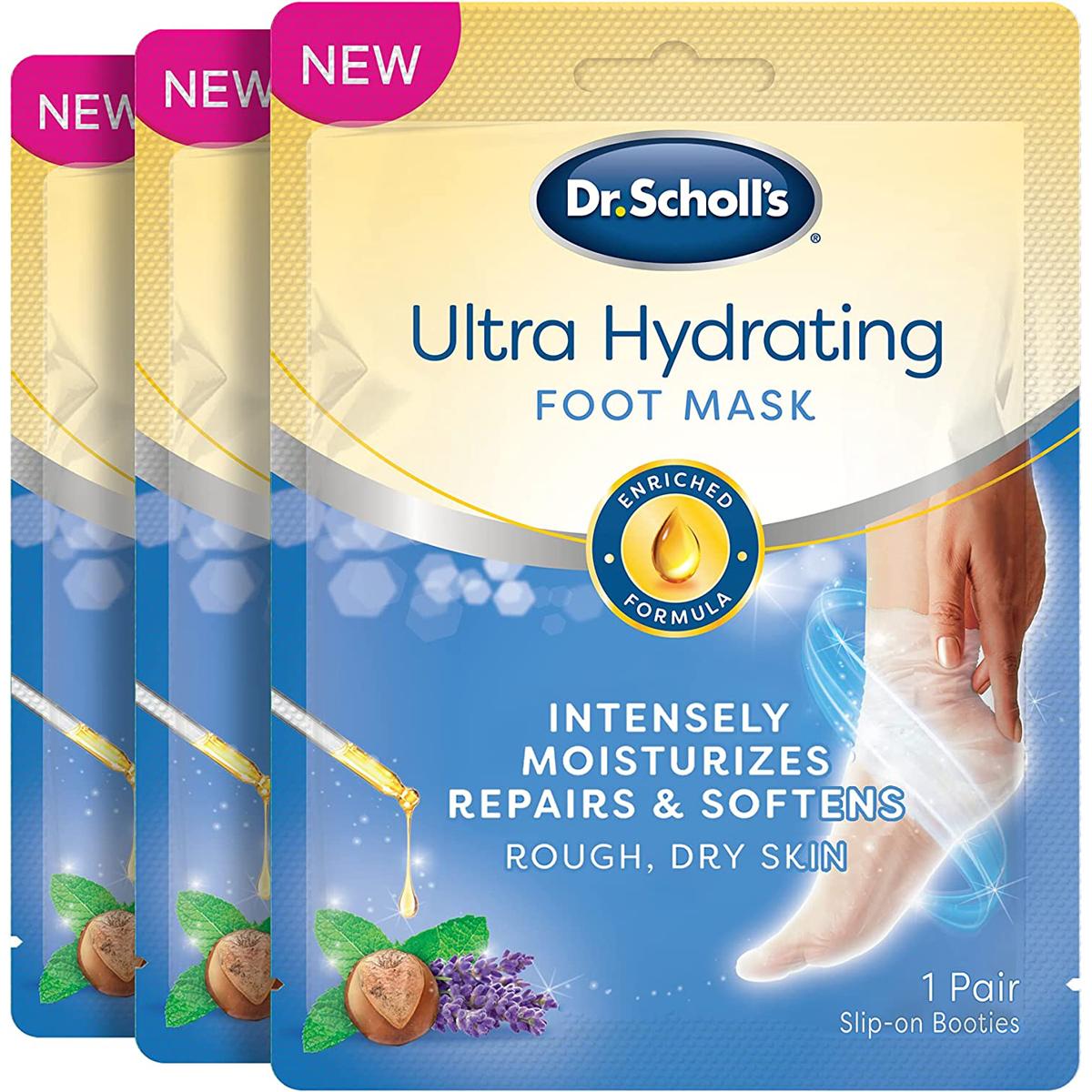 Dr Scholls Ultra Hydrating Foot Mask for Rough Dry Skin 3 Pack for $5.33 Shipped