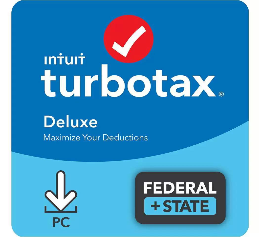 Intuit TurboTax Deluxe with State 2022 Tax Software for $39.99