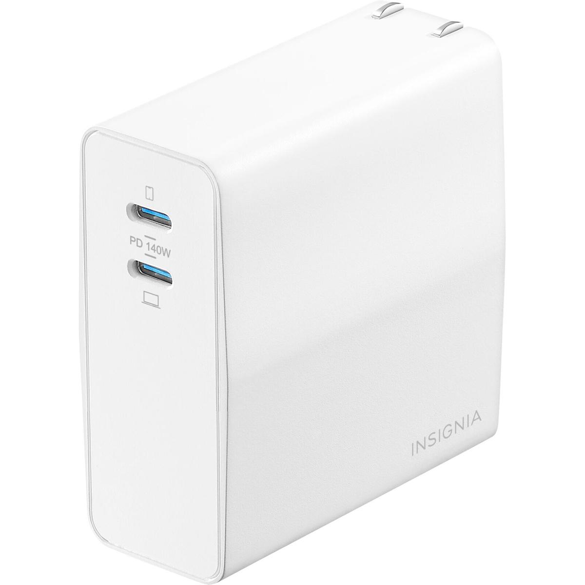 Insignia 140W Dual Port USB-C Compact Wall Charger for $43.99 Shipped
