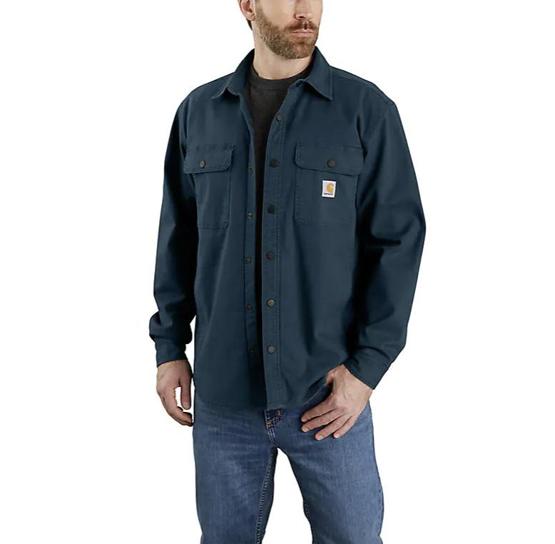 Carhartt Mens Rugged Flex Relaxed Fit Fleece-Lined Shirt Jacket for $35 Shipped