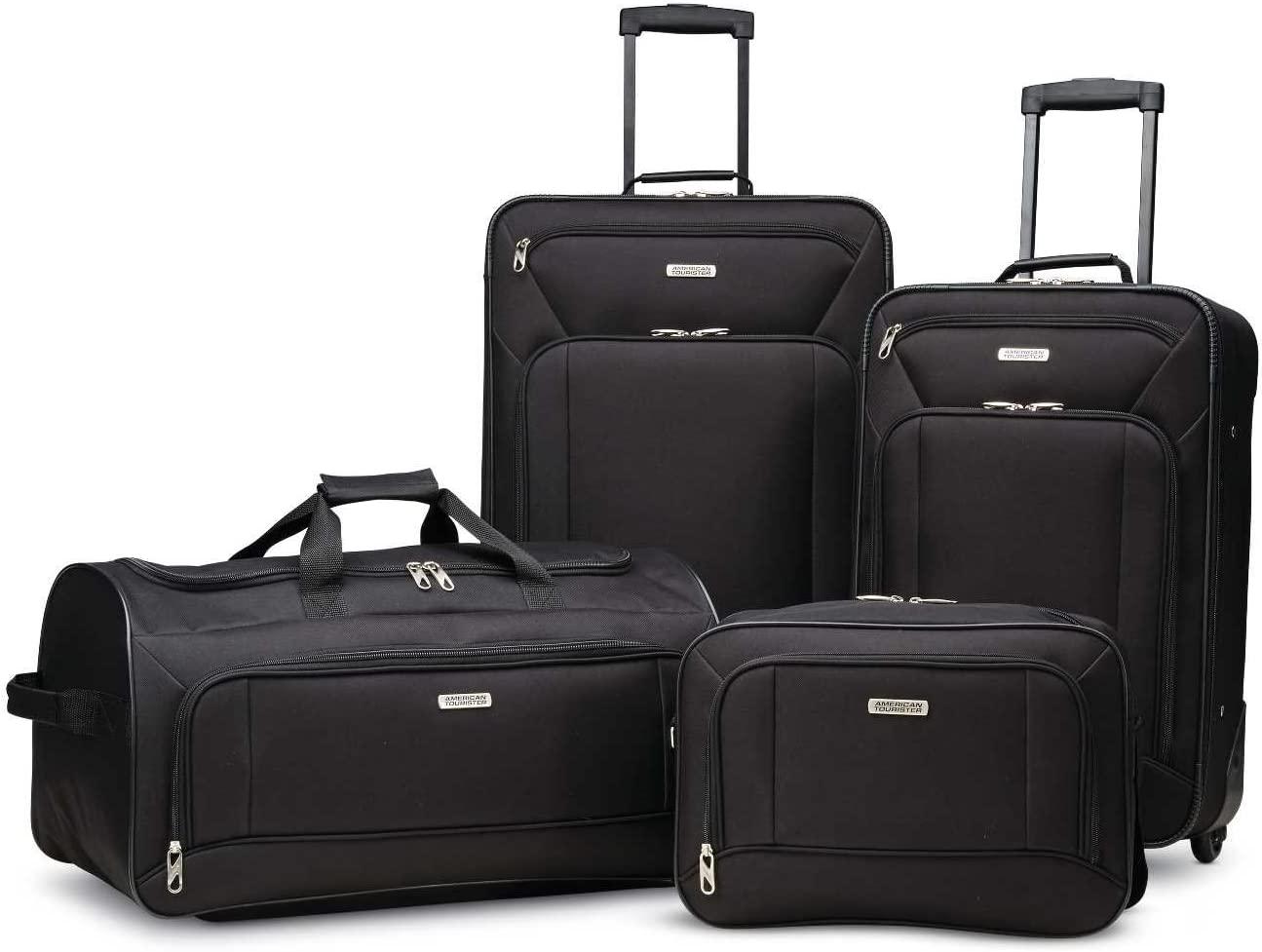 American Tourister Fieldbrook XLT Softside Upright Luggage Set for $80 Shipped
