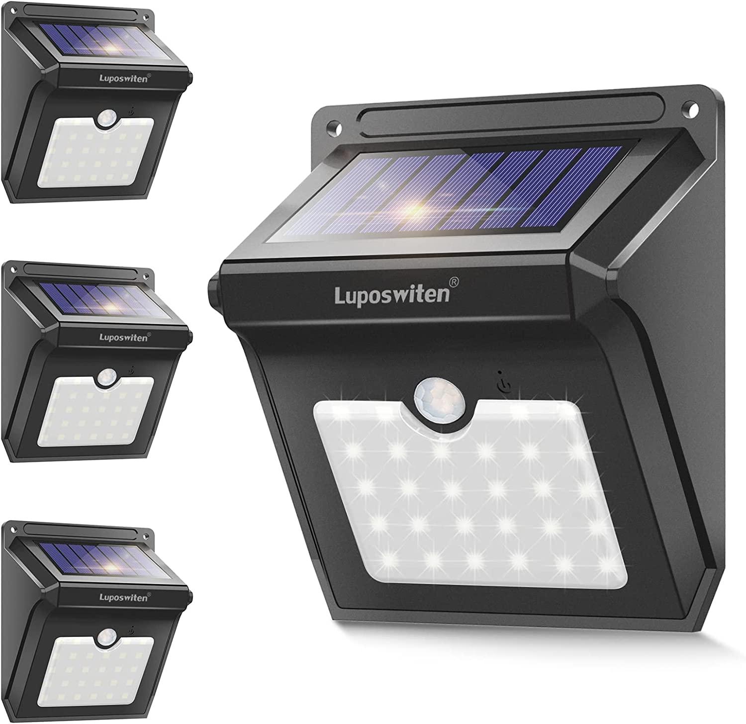 Solar Outdoor Motion Sensor Lights 4 Pack for $10.80 Shipped
