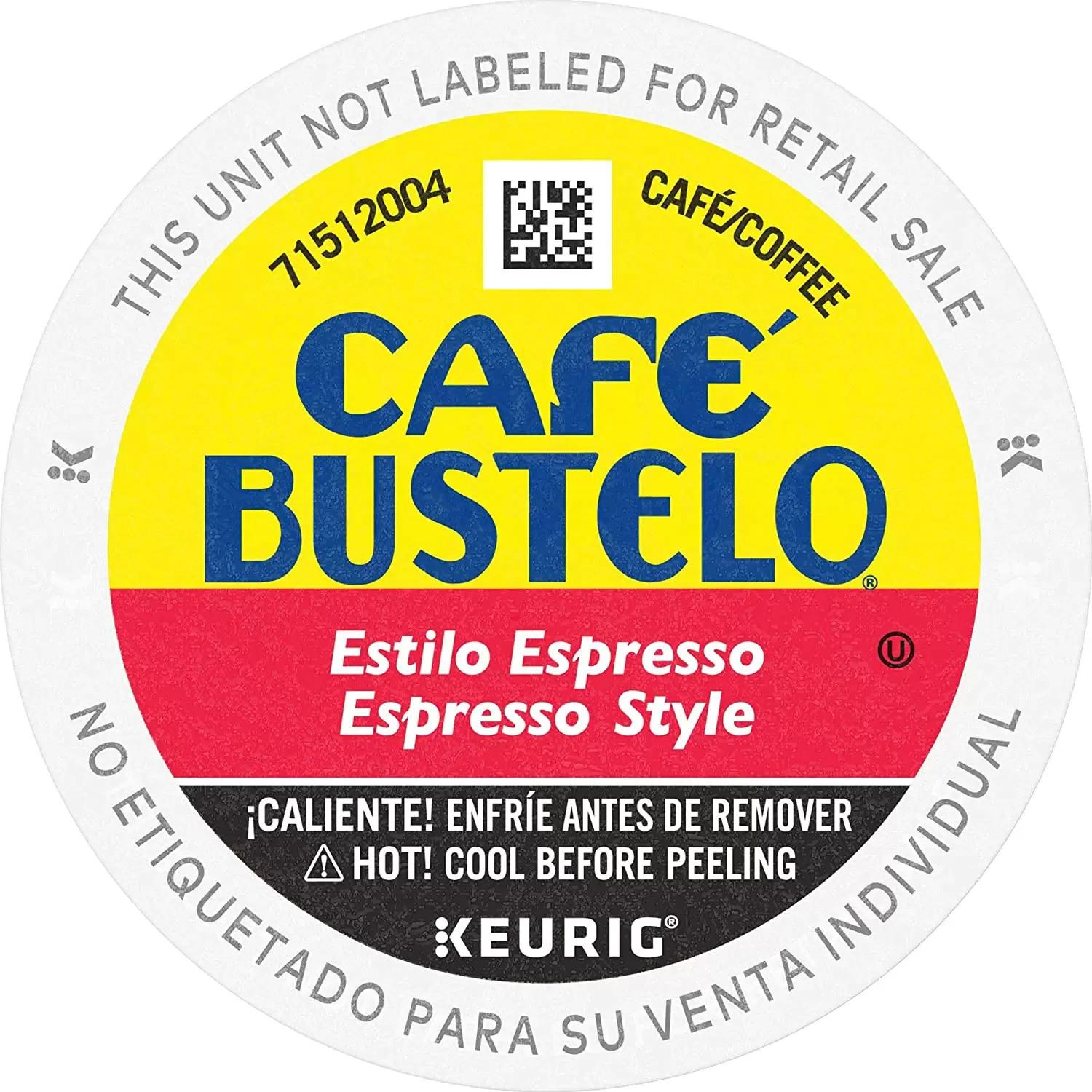 Cafe Bustelo Espresso Style Dark Roast K-Cup Coffee Pods for $29.73 Shipped