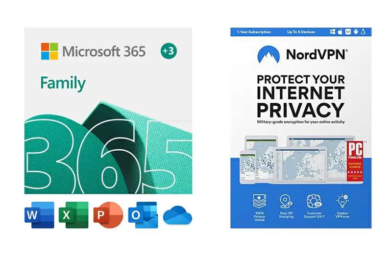 Microsoft 365 Family 15 Month Sub + NordVPN for $67.99 Shipped