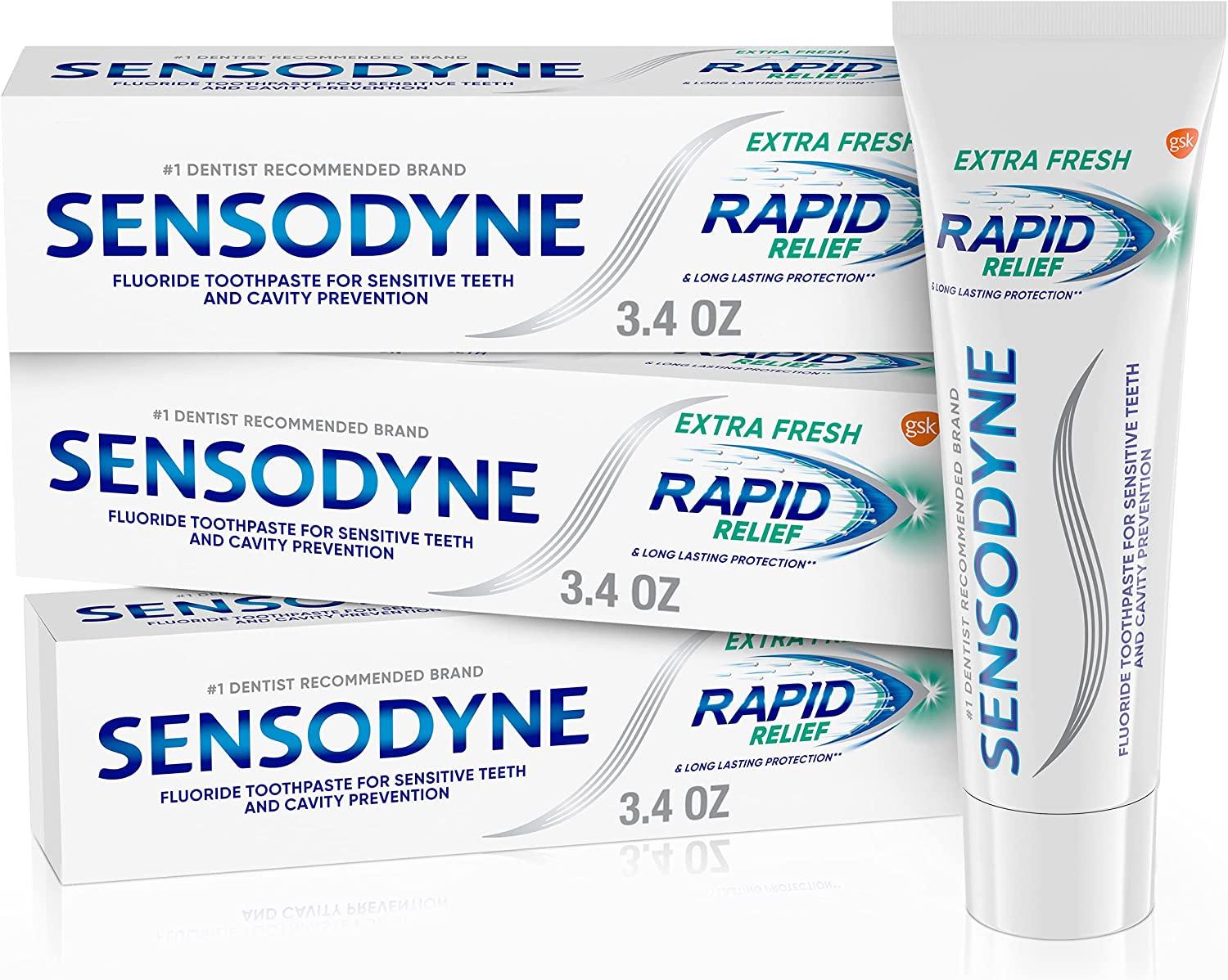 Sensodyne Rapid Relief Sensitive Toothpaste 6 Pack for $24.25 Shipped