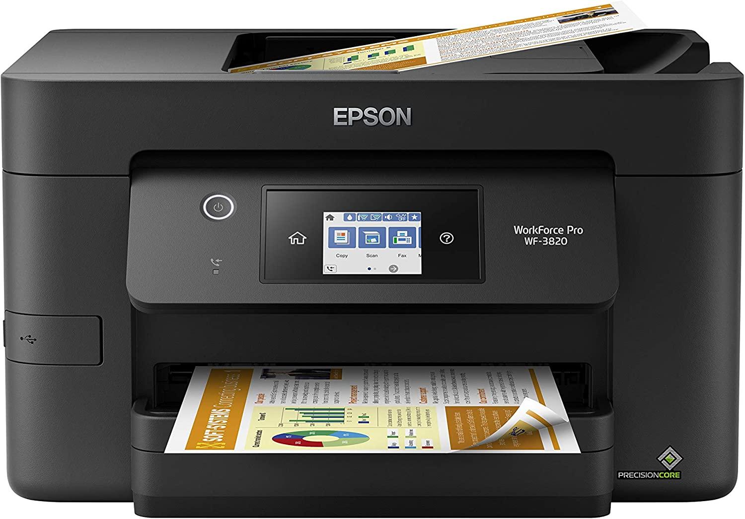 Epson Workforce Pro WF-3820 Color Inkjet All-in-One Printer for $79.99 Shipped
