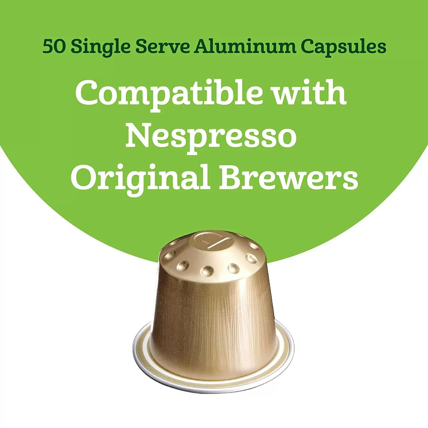 Nespresso Amazon Fresh Medium Roast Coffee Capsules 50 Pack for $12.40 Shipped