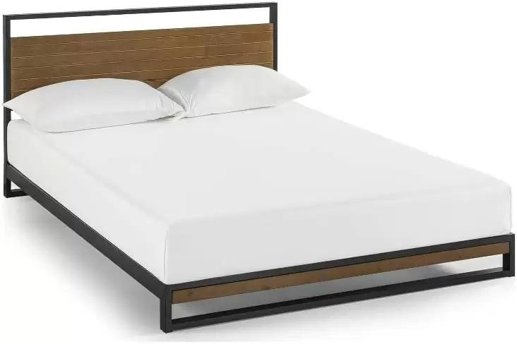 37in Zinus Suzanne Bamboo and Metal Platform Bed Frame for $108.75 Shipped