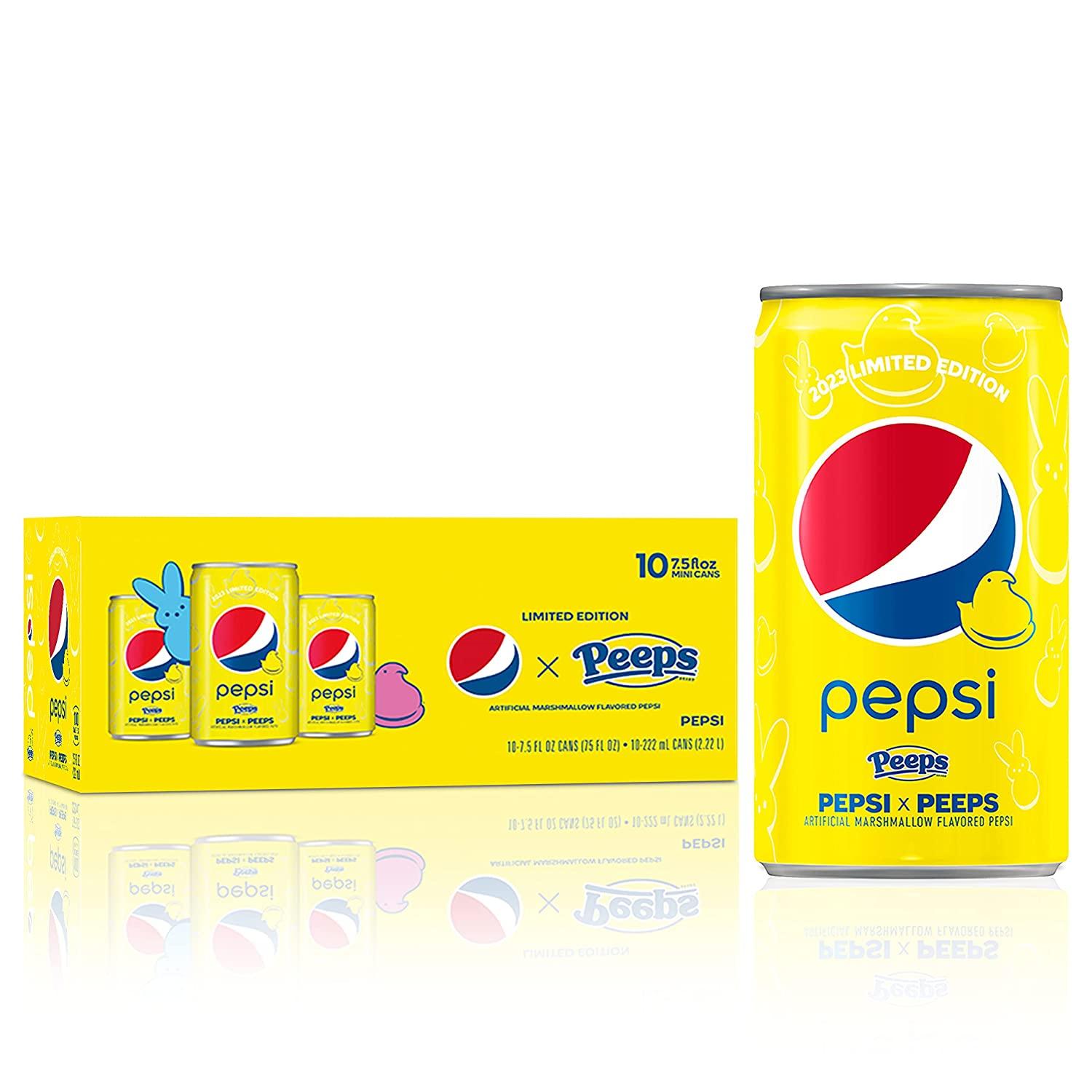 Pepsi x Peeps Soda Mini Cans 10 Pack for $4.88