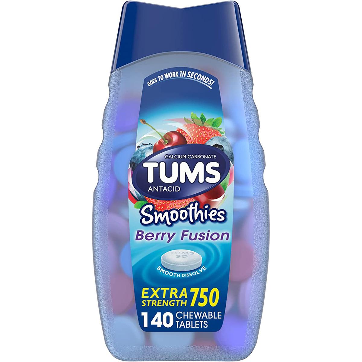TUMS Smoothies Extra Strength Antacid Tablets 140 Count for $4.35 Shipped