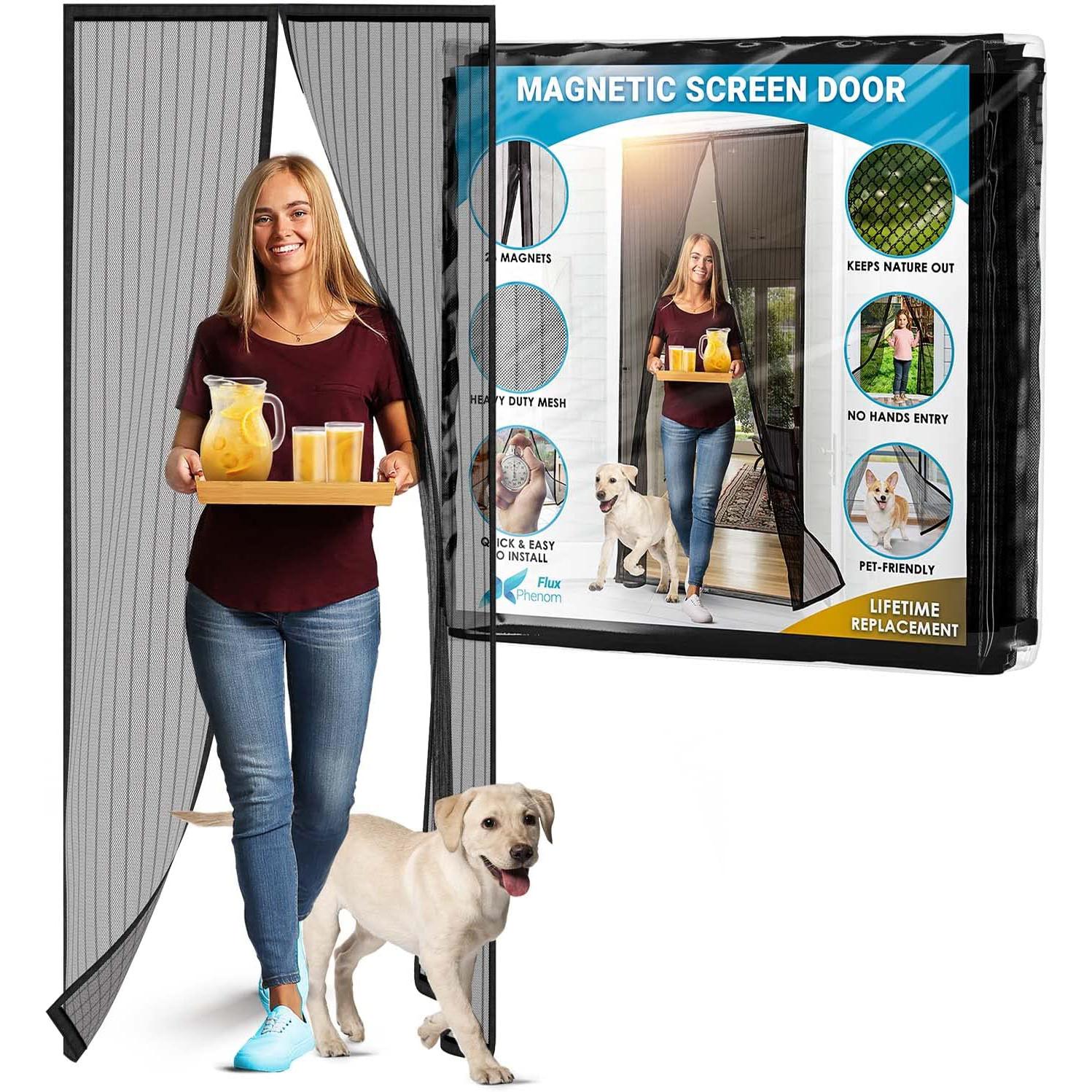 Easy to Install Magnetic Screen Door for $11.99