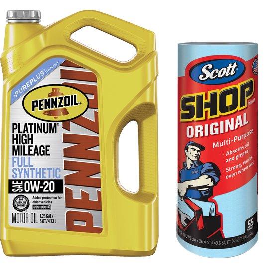 Pennzoil Platinum Full Synthetic Motor Oil 10Q for $29.96 Shipped After Rebate
