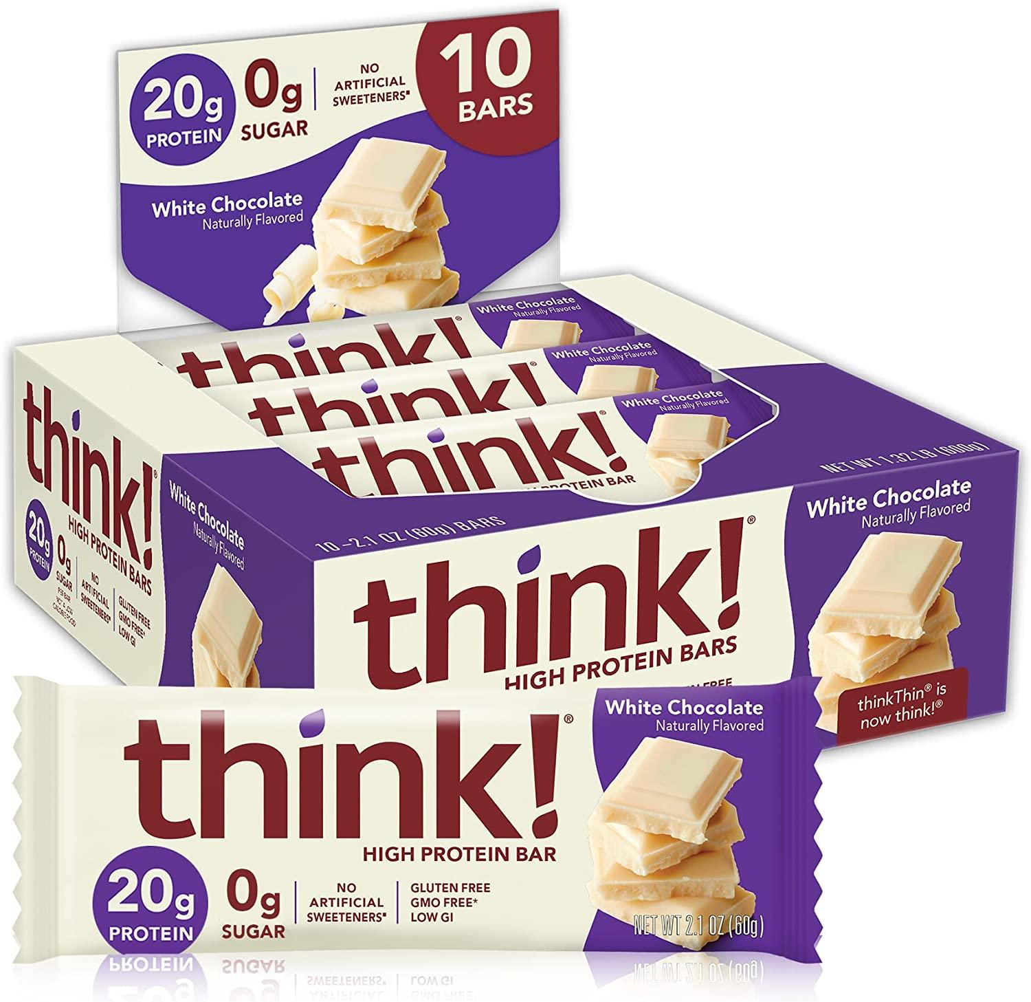 think Protein Bars White Chocolate 10 Count for $11.19