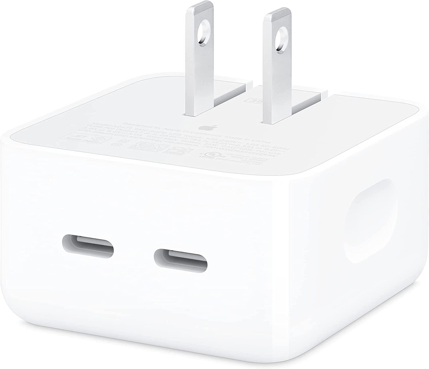 Apple 35W Dual USB-C Port Compact Power Adapter for $45 Shipped