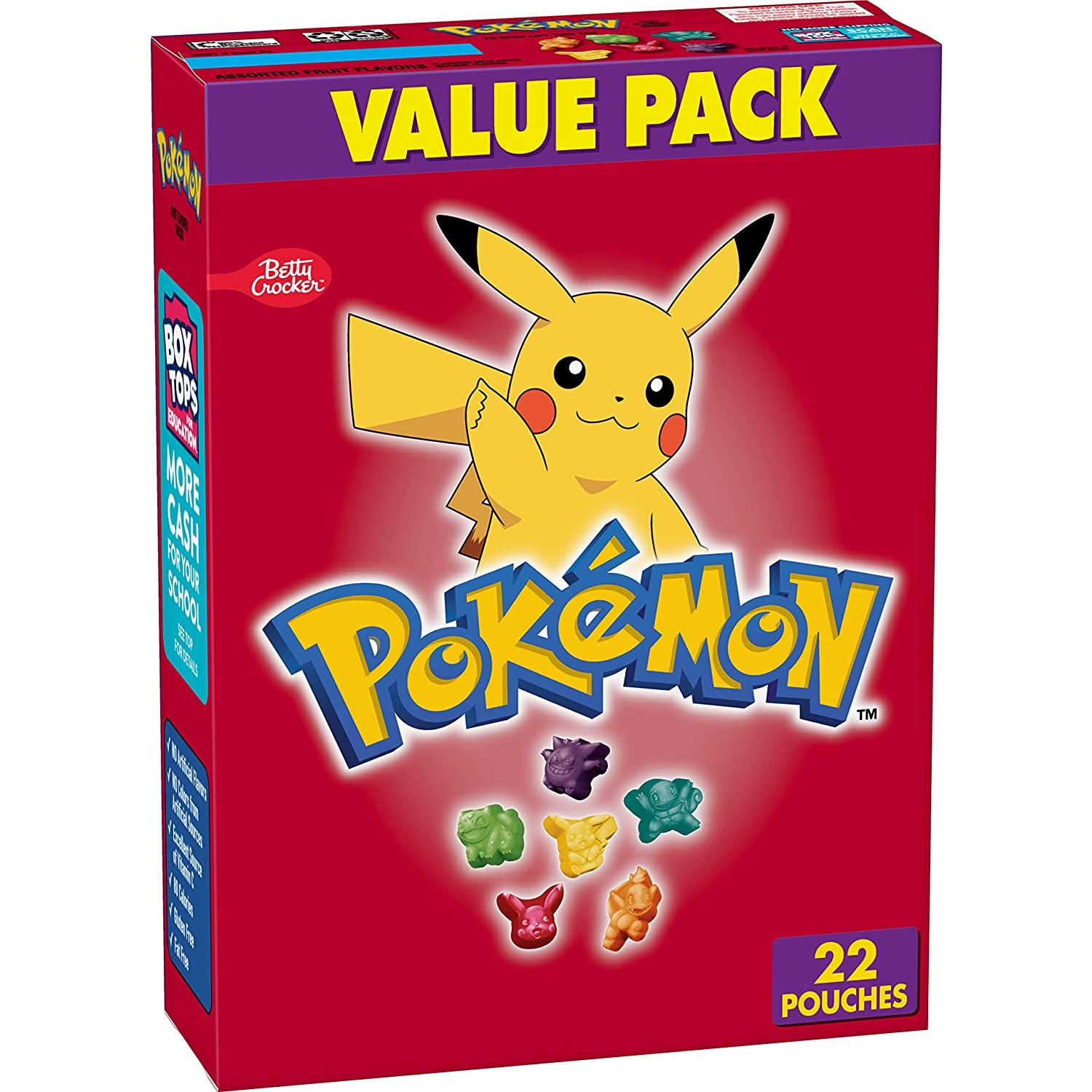 Pokemon Fruit Flavored Snacks Treat Pouches for $3.73 Shipped