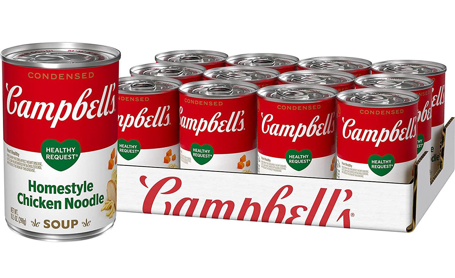 Campbells Condensed Healthy Request Chicken Noodle Soup 12 Pack for $12.75 Shipped