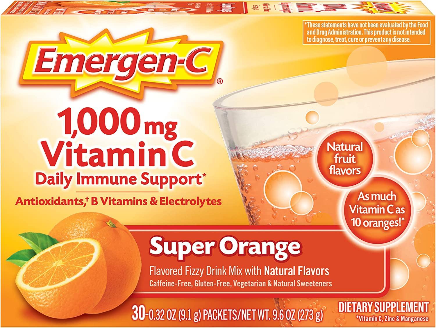 Emergen-C 1000mg Vitamin C Powder Packets for $4.44 Shipped