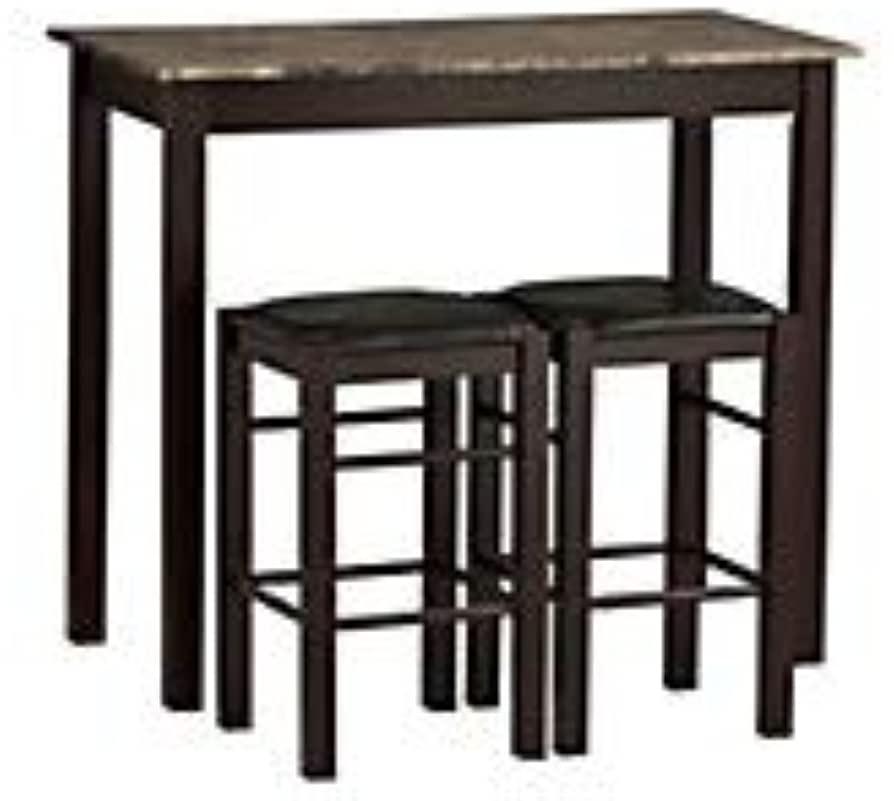 3-Piece Linon Home Decor Tavern Bar Table Set for $57.10 Shipped