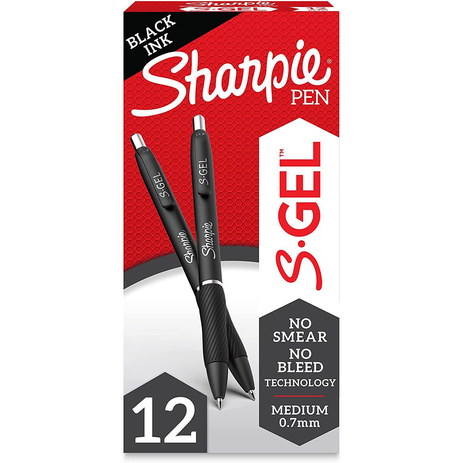 Sharpie S-Gel Pens in Black Ink 12 Count for $8.27 Shipped