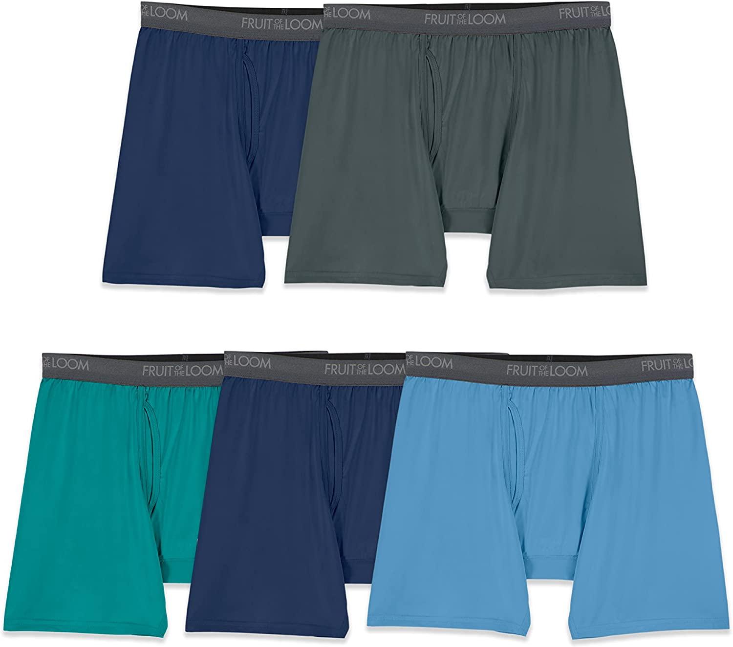 Fruit of the Loom Stretch Boxer Briefs 5 Pack for $11.79