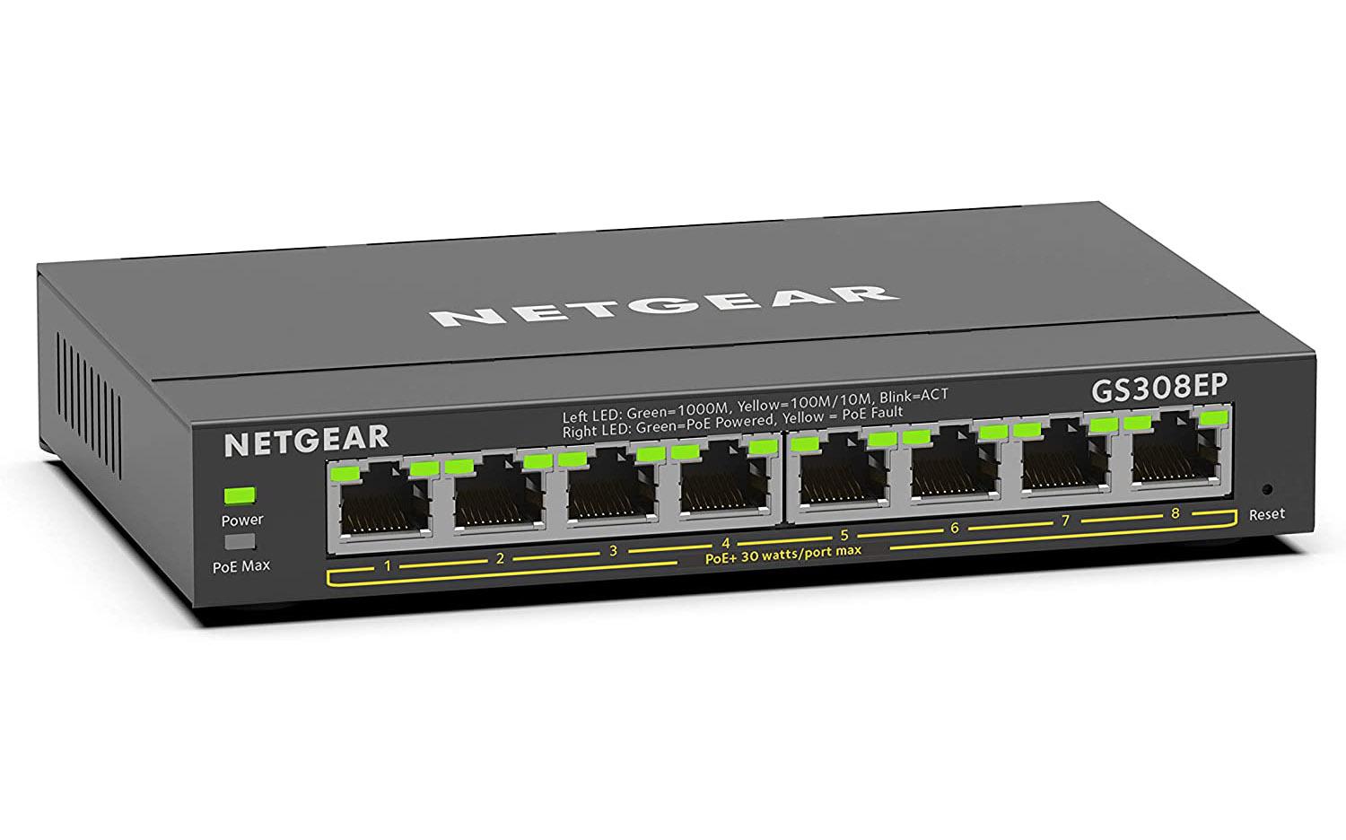 Netgear 8-Port PoE Gigabit Ethernet Plus Switch for $59.99 Shipped