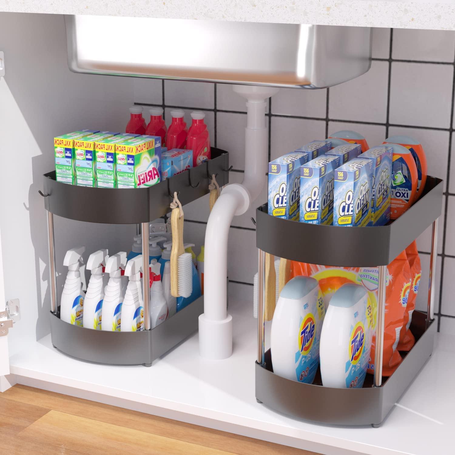 Under Sink Organizers and Storage 2 Pack for $15.99 Shipped