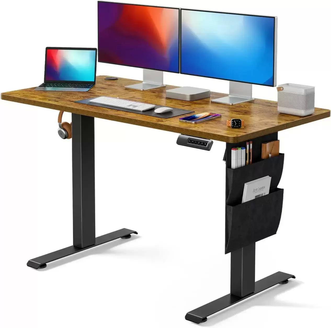 Marsail Adjustable Electric Standing Desk with Storage Bag for $109.60 Shipped