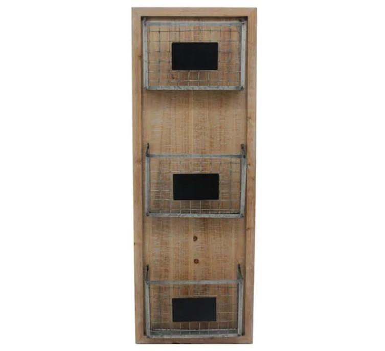 Stylewell Wood Wall Organizer for $24.75 SHipped