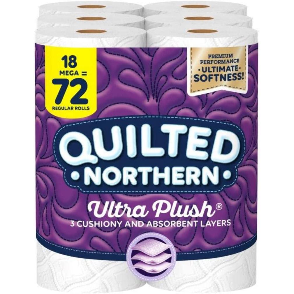 Quilted Northern Ultra Plush Toilet Paper 18 Rolls for $14.17 Shipped