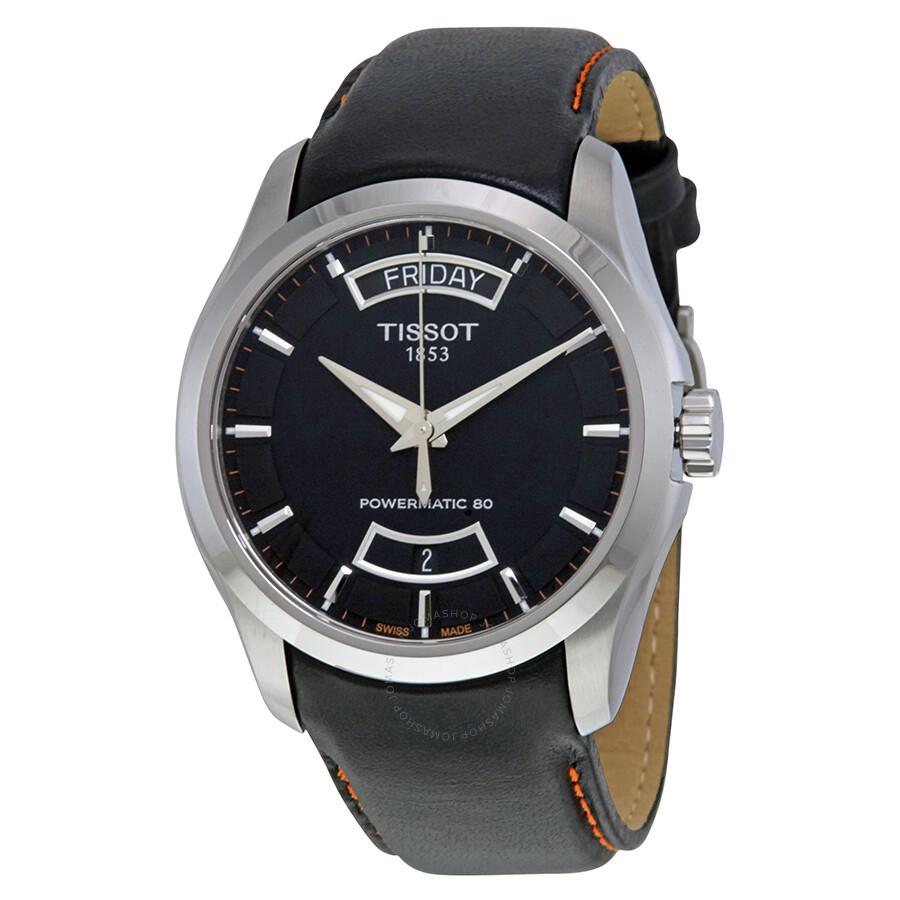 Tissot Couturier Automatic Black Dial Mens Watch for $209 Shipped