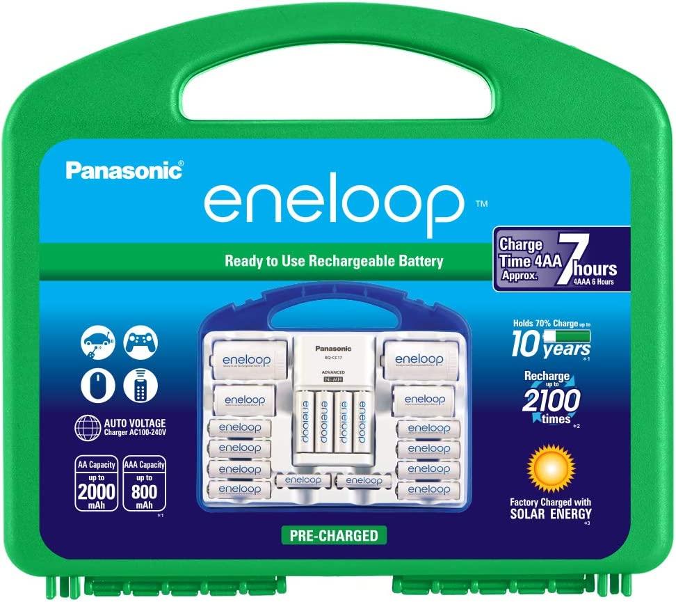 Panasonic eneloop AA AAA C D Rechargeable Battery Pack for $43.46 Shipped