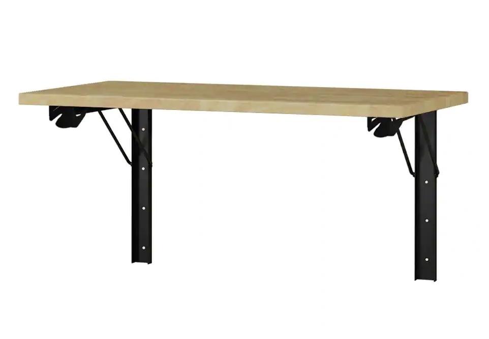 Industrial 4ft Folding Wood Top Workbench for $104.99 Shipped