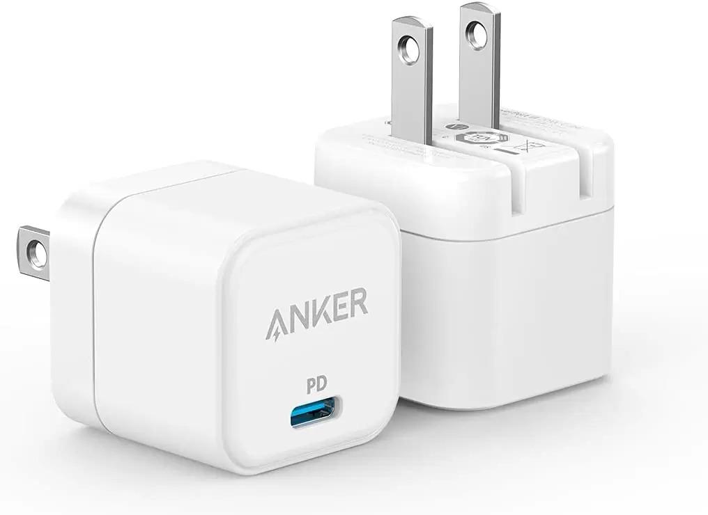 Anker Foldable USB-C Fast Charging Wall Charger 2 Pack for $15.99