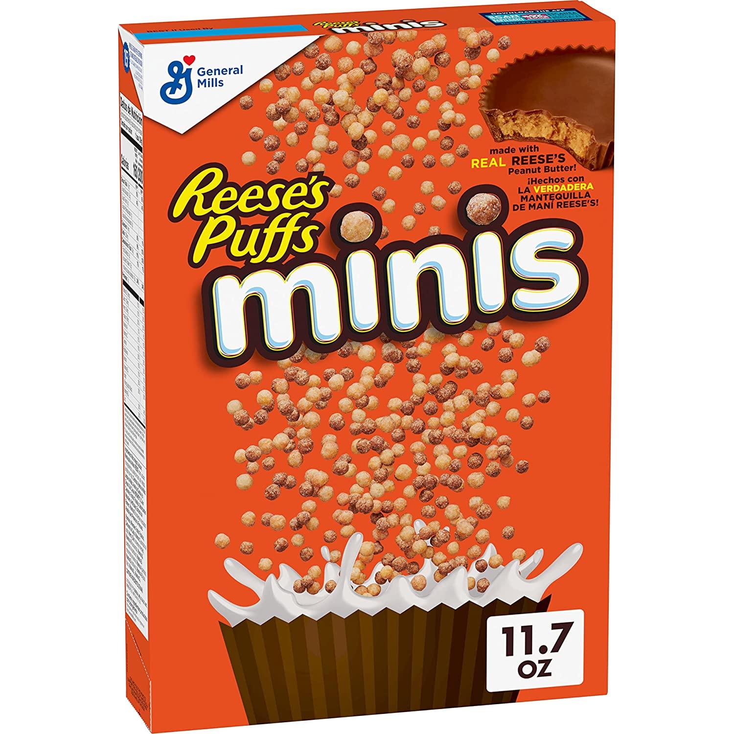 Reeses Mini Chocolate Peanut Butter Puff Breakfast Cereal for $2.24 Shipped