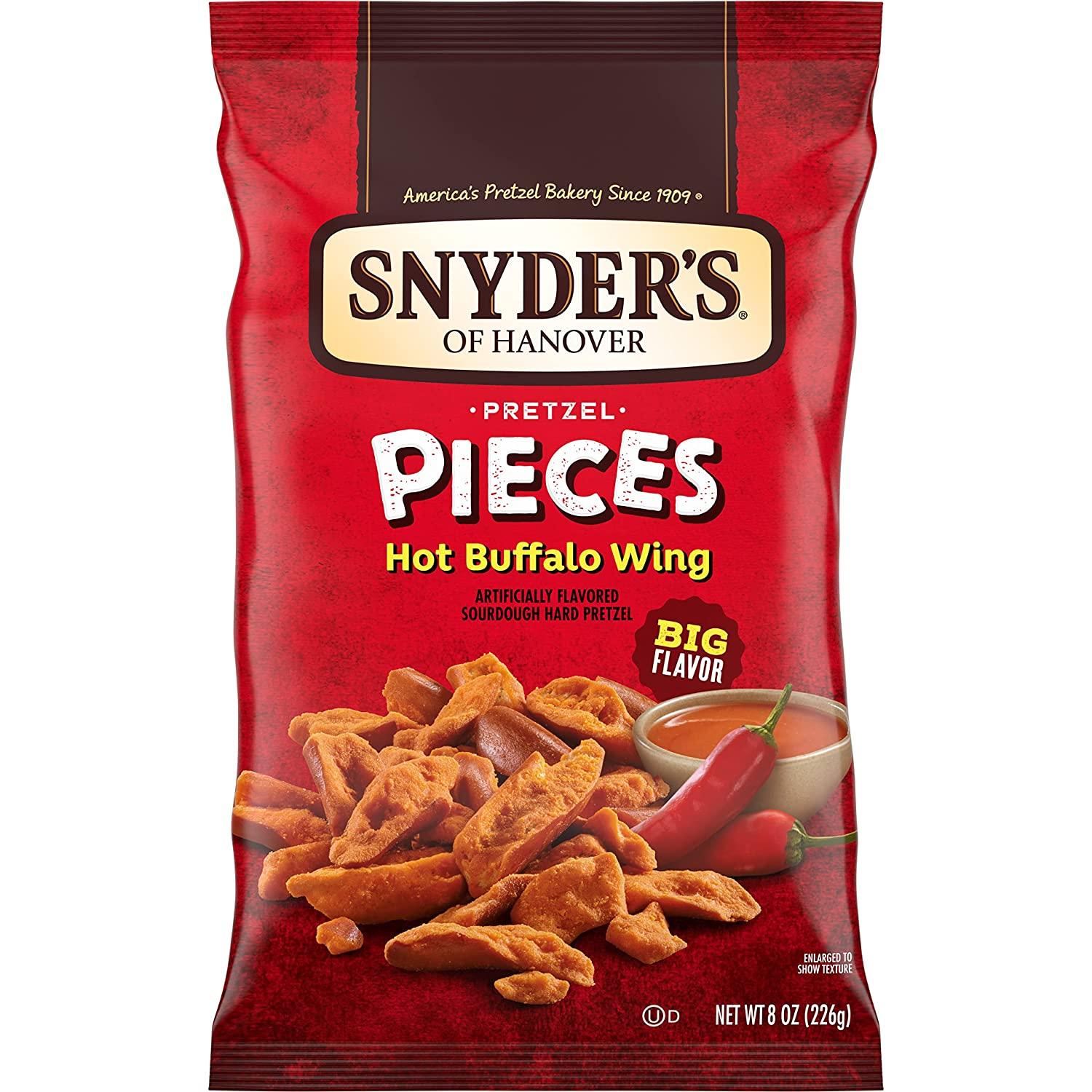 Snyders of Hanover Pretzel Pieces Hot Buffalo Wing 6 Pack for $9.49